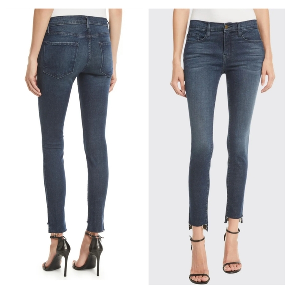 FRAME Le Skinny De Jeanne Skinny Jeans Raw Hem 27 - Picture 6 of 6